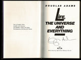 The Hitchhiker's Guide to the Galaxy; The Restaurant at the End of the Universe; Life, the Universe and Everything; So Long, and Thanks for All the Fish; Mostly Harmless