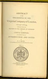 Abstract of the Proceedings of the Virginia Company of London, 1619-1624: Papers from the records in the Library of Congress