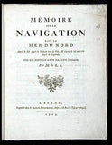 Memoire Sur La Navigation Dans la Mer Du Nord depuis le 63 degre de latitude vers le Pole, & depuis kle 10 au 100 degre Longitud