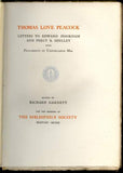 Thomas Love Peacock: Letter to Edward Hokham and Percy B Shelley with fragments of Unpublished Manuscript
