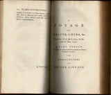 A Voyage to China and the East Indies. Together with A Voyage to Suratte by Olof Toreen and An Account of the Chinese Husbandry by Captain Charles Gustavus Eckeberg.; to which are added, a faunula ad florula sinensis