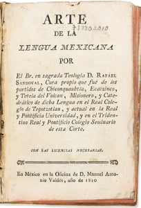 Arte de la lengua mexicana