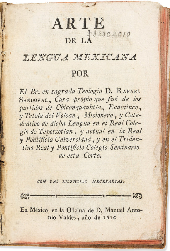 Arte de la lengua mexicana