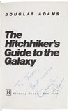 The Hitchhiker's Guide to the Galaxy; The Restaurant at the End of the Universe; Life, the Universe and Everything; So Long, and Thanks for All the Fish; Mostly Harmless