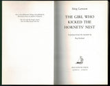 The Girl with the Dragon Tattoo; The Girl Who Played with Fire; The Girl Who Kicked the Hornet's Nest; The Girl in the Spider's Web; The Girl Who Takes an Eye for an Eye Millennium (novel series)