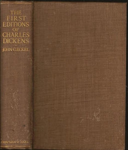 The First Editions of the Writings of Charles Dickens and Their Values: A Bibliography