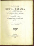 Papeles de Nueva España. Segunda Serie. Geografia y Estadistica. Tomo I