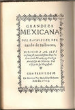La Grandeza Mexicana de Bernardo de Balbuena