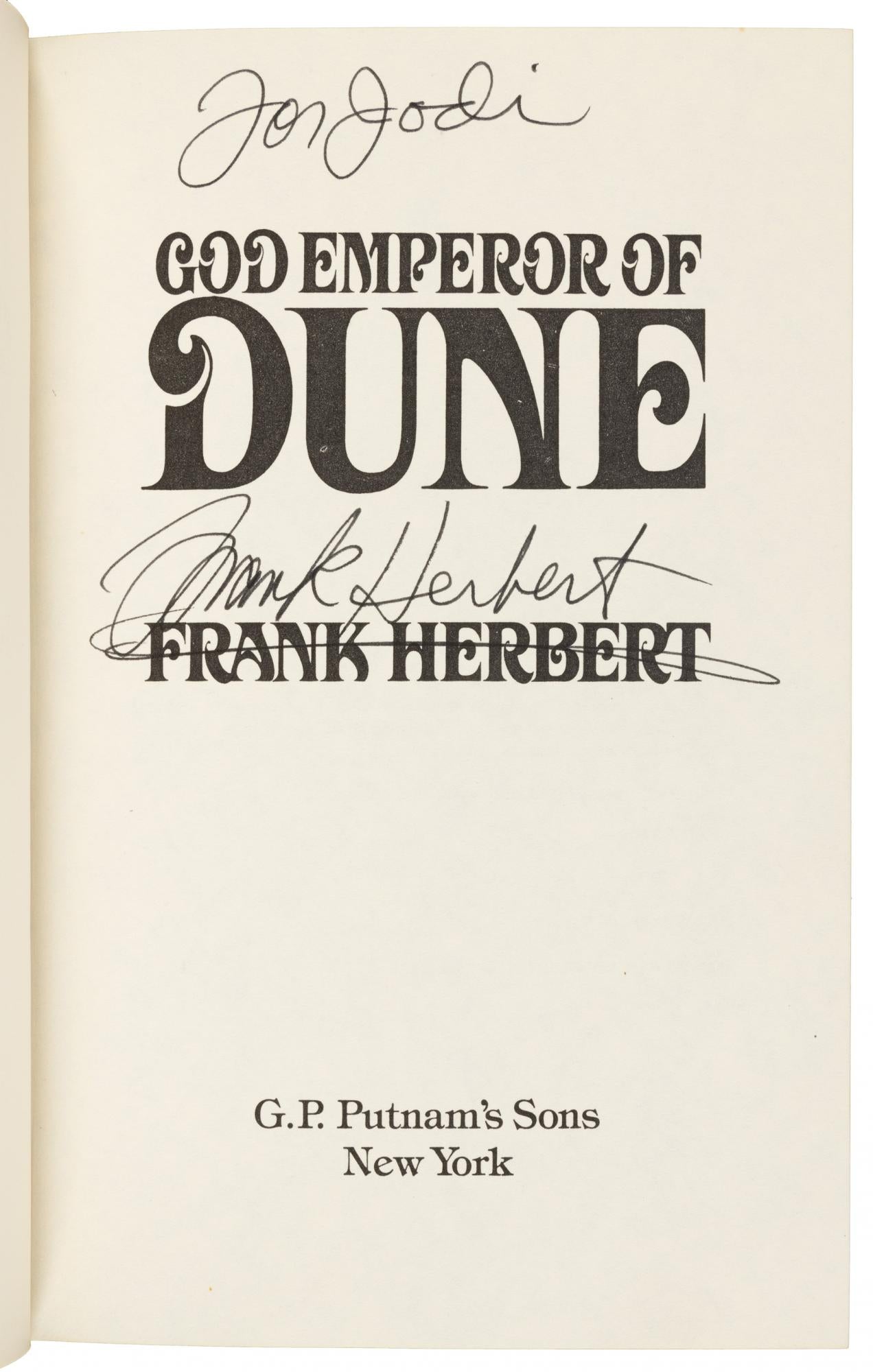 God Emperor of Dune – The Book Collector, Inc