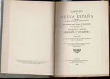 Papeles de Nueva Espana. Segunda Serie. Geografia y Estadistica. Tomo VII