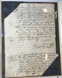 Legal document disputing property belonging to the village Tehuacán, México